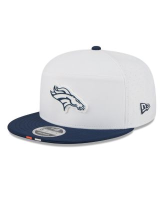 New Era - Men's White/Navy Denver Broncos 2025 NFL Training Camp Split Panel 9FIFTY Snapback Hat
