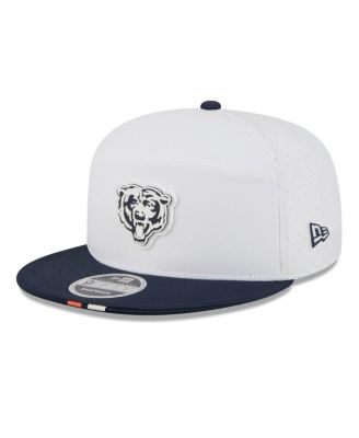 New Era - Men's White/Navy Chicago Bears 2025 NFL Training Camp Split Panel 9FIFTY Snapback Hat