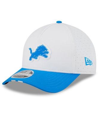 New Era - Men's White/Blue Detroit Lions 2025 NFL Training Camp A-Frame 9FORTY Adjustable Hat