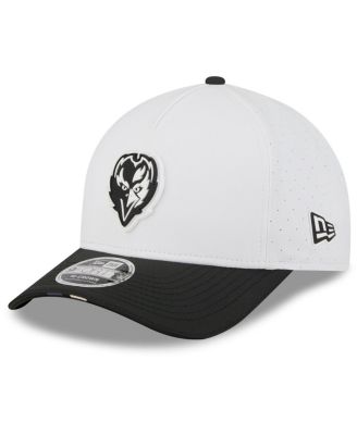 New Era - Men's White/Black Baltimore Ravens 2025 NFL Training Camp A-Frame 9FORTY Adjustable Hat