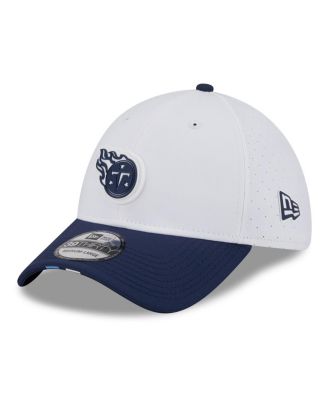 New Era - Men's White/Navy Tennessee Titans 2025 NFL Training Camp 39THIRTY Flex Hat