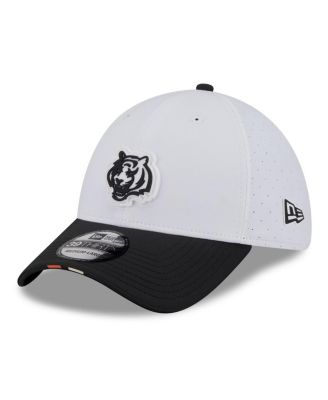 New Era - Men's White/Black Cincinnati Bengals 2025 NFL Training Camp 39THIRTY Flex Hat