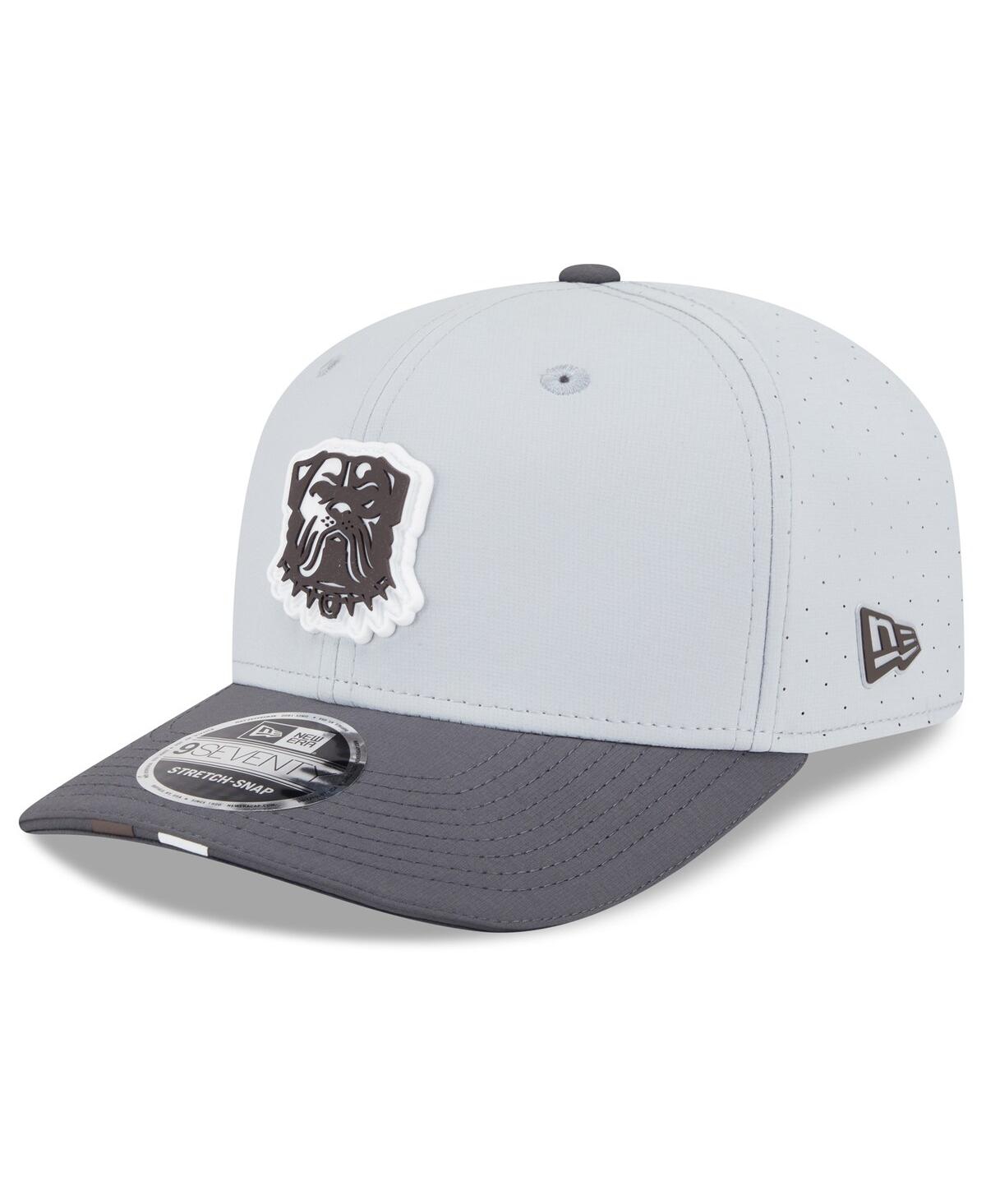 New Era Men's Gray/graphite Cleveland Browns 2025 Nfl Training Camp 9seventy Adjustable Hat