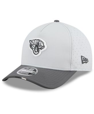 New Era - Men's Gray/Graphite Jacksonville Jaguars 2025 NFL Training Camp A-Frame 9FORTY Adjustable Hat