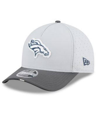 New Era - Men's Gray/Graphite Denver Broncos 2025 NFL Training Camp A-Frame 9FORTY Adjustable Hat