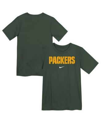 Nike - Preschool Green Green Bay Packers Wordmark T-Shirt