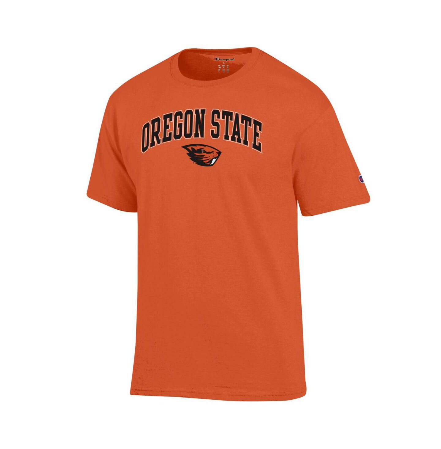 Женская футболка Champion Orange Oregon State Beavers Arched Over Logo — фото 2