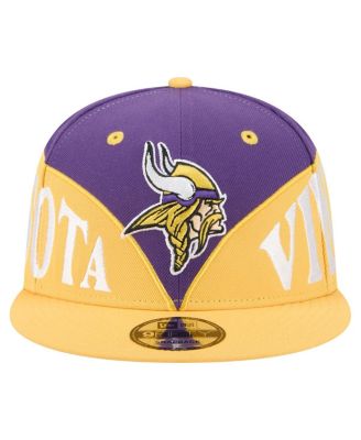 Men's Purple/Gold Minnesota Vikings Split 9FIFTY Snapback Hat
