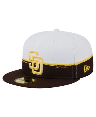 New Era - Men's Brown/White San Diego Padres Paint Stroke 59FIFTY&nbsp;Fitted Hat