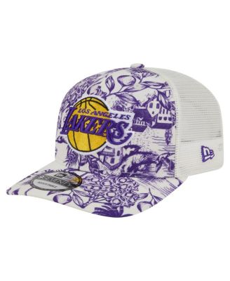 New Era - Men's White Los Angeles Lakers Lemon Tree 9SEVENTY Adjustable Hat