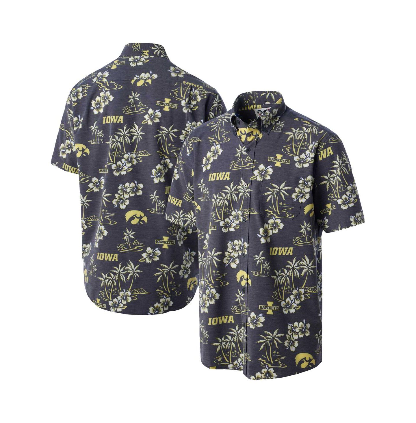 Мужская рубашка Reyn Spooner Black Iowa Hawkeyes Classic Button-Up — фото 1