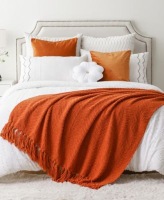 Herringbone Chenille Knit Throw, 50" x 60"