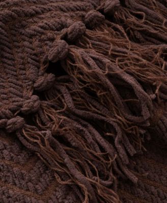 Herringbone Chenille Knit Throw, 60"x 80"