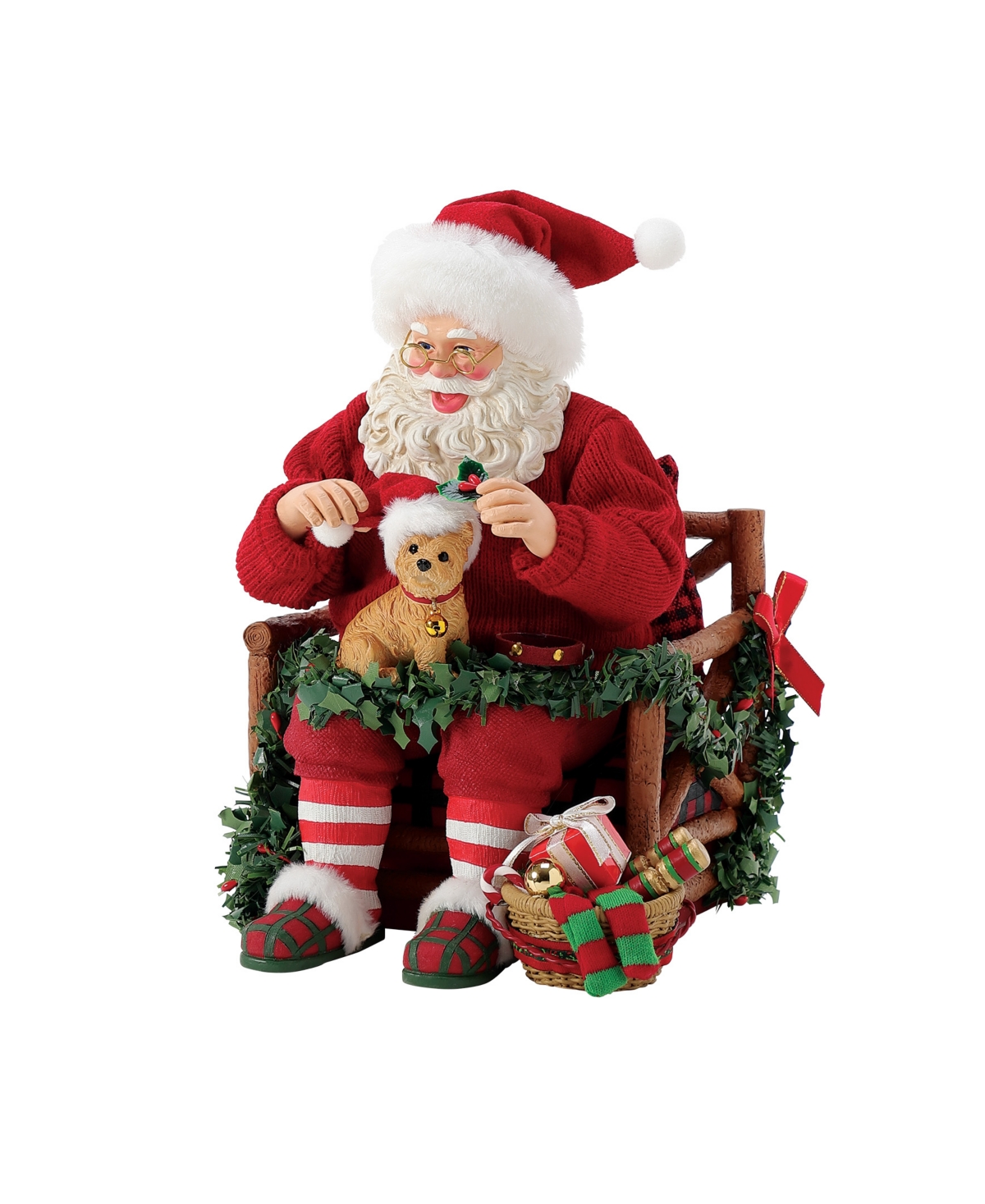 Department Five Possible Dream Santa Happy Holidays Figurine In Red
