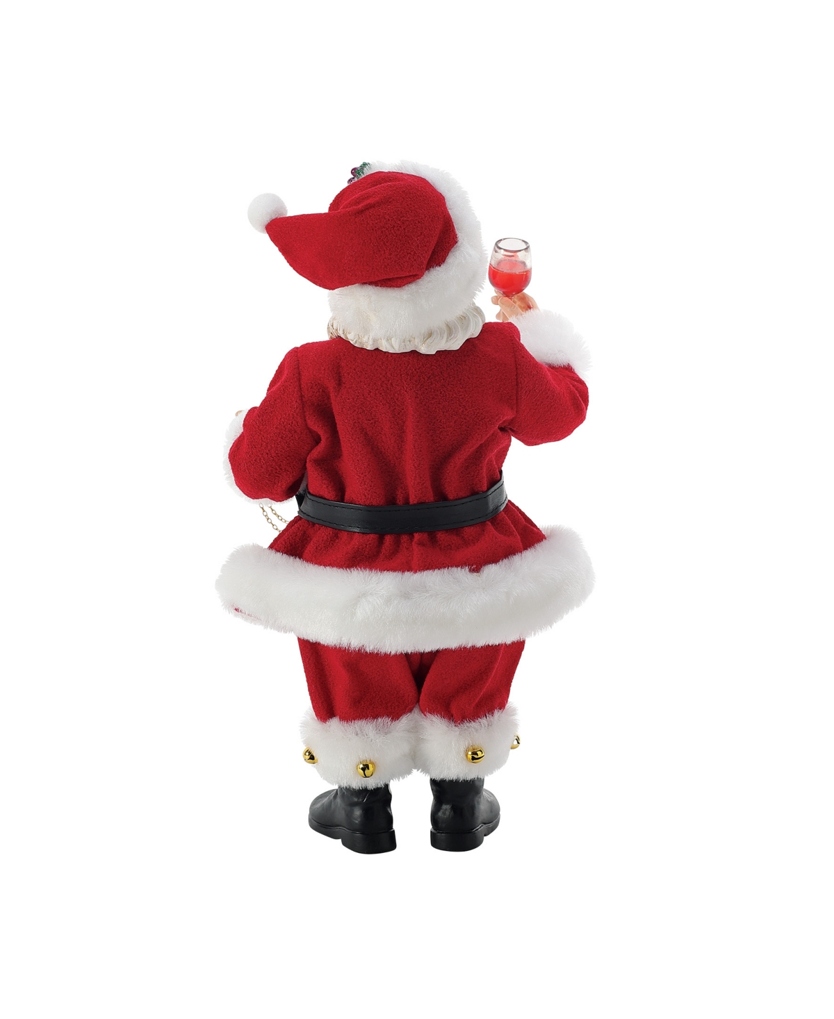 Department Five Possible Dream Santa Wine Time Figurine In Red