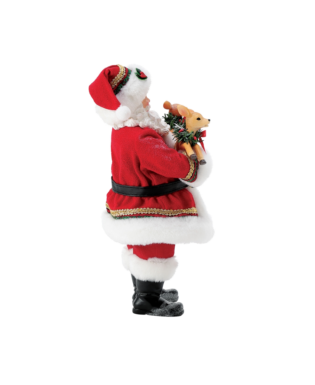 Department Five Possible Dream Santa Double Deer Figurine In Multi