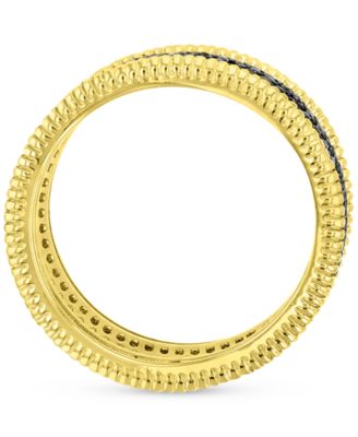 Black Spinel Multirow Cluster (1-7/8 ct. t.w.) Ring