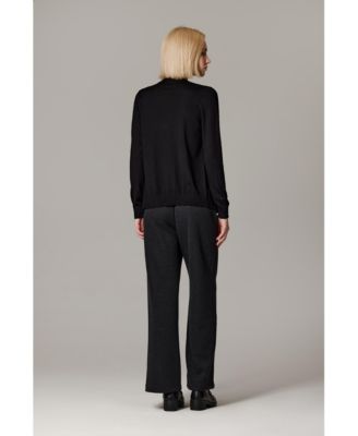 Women's 100% Merino Wool Light Weight Cardigan | Ultra Soft Fine-gauge Sweaters Machine Washable