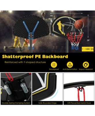 4.25-10 Feet Portable Adjustable Basketball Goal Hoop System