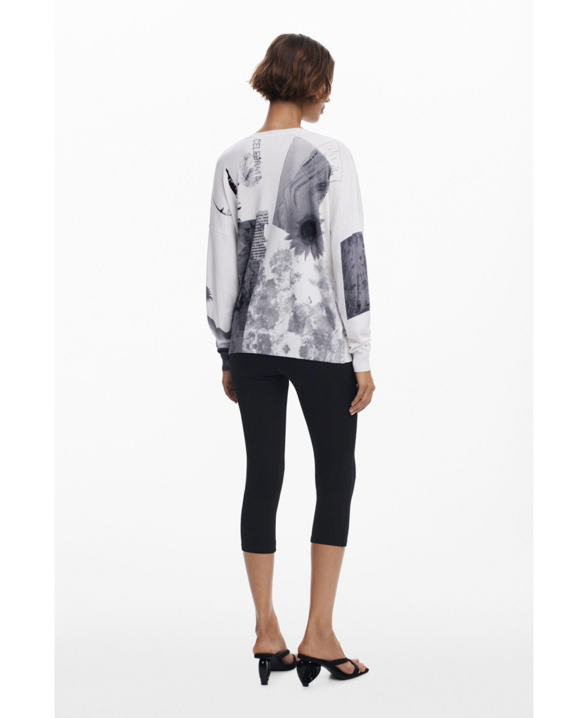 Desigual Mixed Print Sweatshirt In Multi
