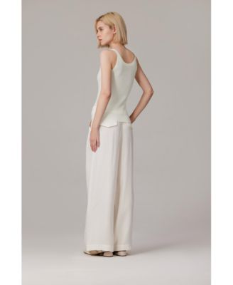 Women's Scoop Neck Tank Top | 75% Merino Wool 25% Silk Ultra-Soft Layering Essential | Natrual Moisture Wicking Sweater