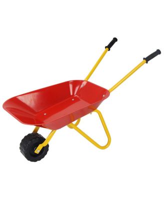 Outdoor Garden Backyard Play Toy Kids Metal Wheelbarrow
