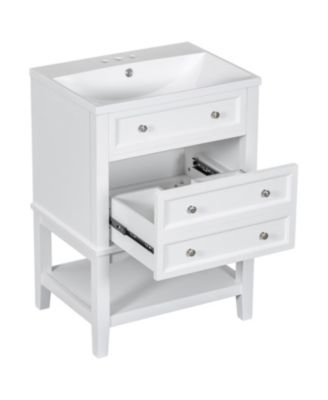 24" Bathroom Vanity with Sink & Storage