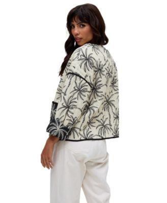 Women's Felicity Palm Print Reversible Jacket
