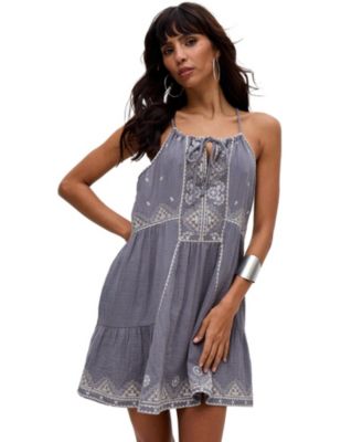 Women's Jen Tiered All Over Embroidered Mini Dress