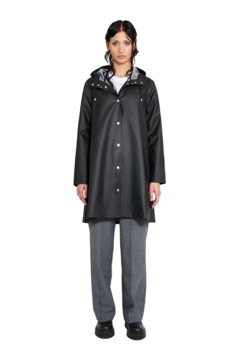 Женские куртки Stutterheim Mosebacke Lightweight Raincoat, цвет: Чёрный