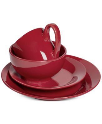 Tabletops Unlimited - Corsica Collection 4-Pc. Red Place Setting