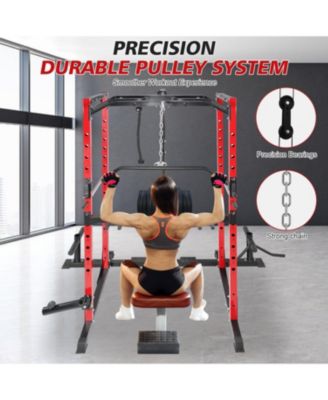 Power Cage with Cable Crossover & Attachments