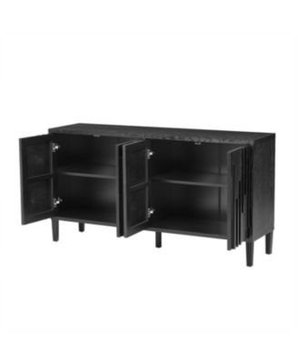 59.8" 4-Door Sideboard - Farmhouse Buffet/TV Stand