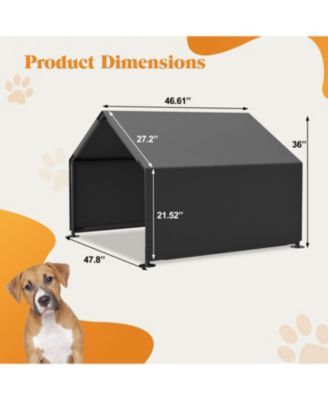 Dog Shade Shelter Portable Pet Tent Gray
