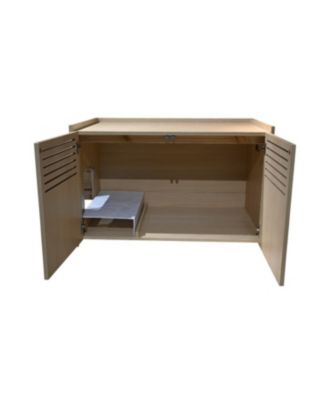 Modern Wooden Cat House/Litter Box Enclosure