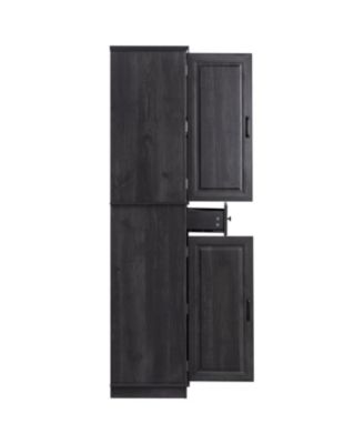 71" Farmhouse Pantry Cabinet with Pull Out Organizers