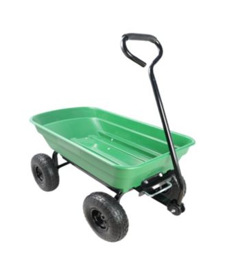 Folding Garden Dump Cart with 300 lb Capacity