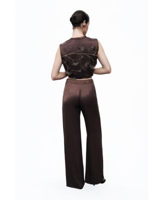 Women's Beaded Embroidered Pants