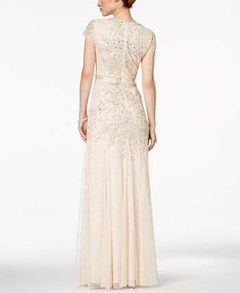 Adrianna papell deals sequin embellished gown