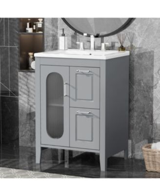 24" Bathroom Vanity with Sink & Drawers