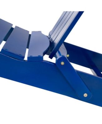 Acacia Wood Folding Adirondack Chair - Rustic Design