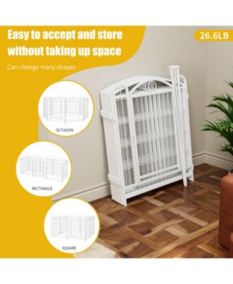 Dog Playpen 32-Inch 8-Panel Metal Pet Fence