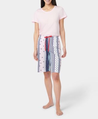 Women's Seaside Stripe Bermuda Pajama Shorts