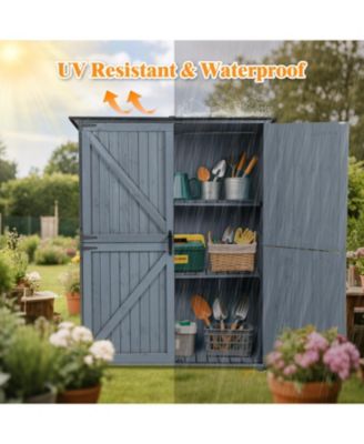 Outdoor Storage Cabinet - Blue Gray