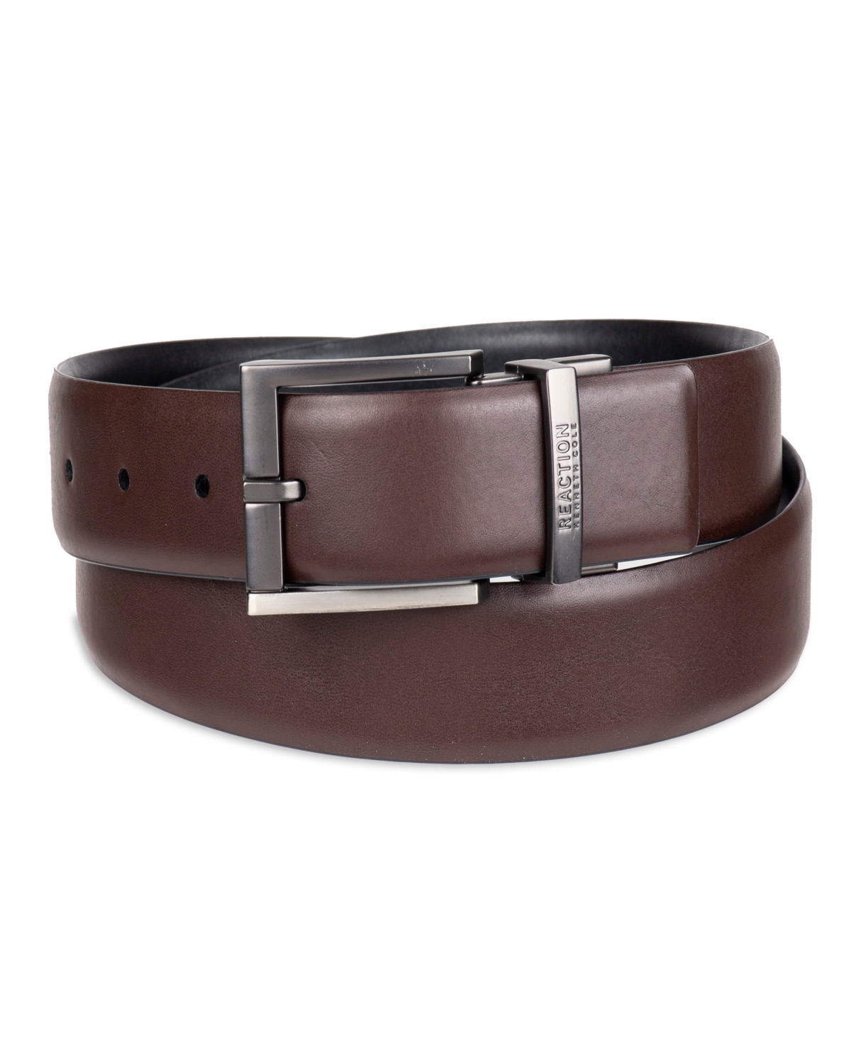 Men's 2-In-1 Reversible Stretch Dress Belt - Black,brown