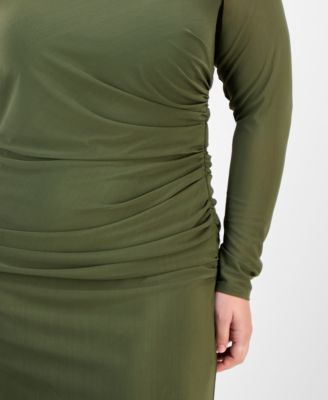 Plus Size Mesh Maxi Dress, Macy's Exclusive