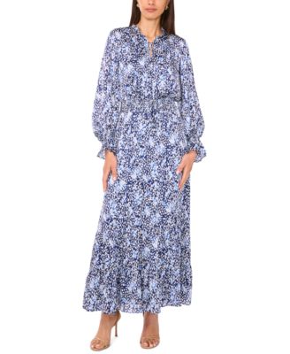 Women's Smocked Ruffle Maxi Dress