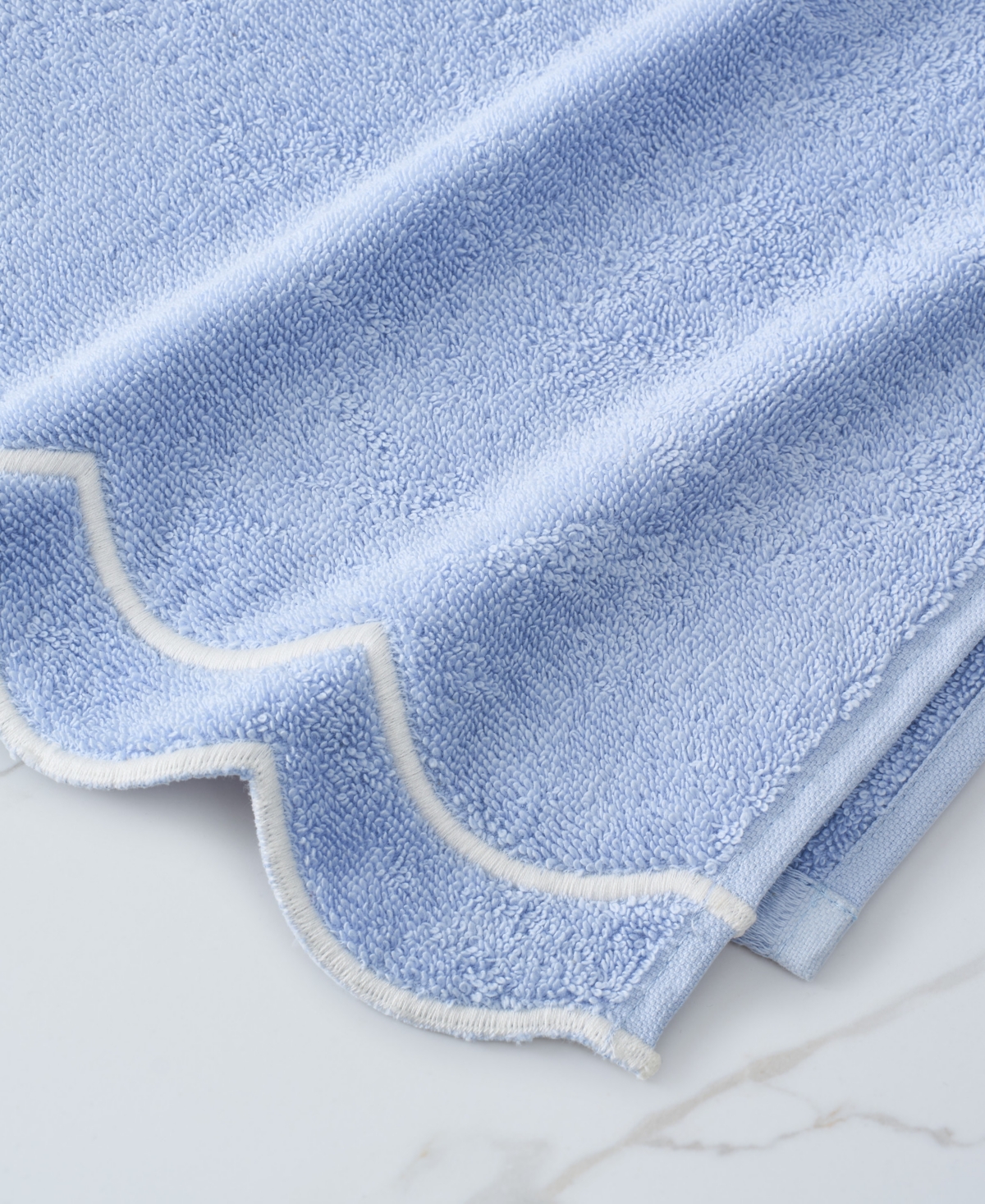 Peri Home Scallop 4-pc. Cotton Towel Set In Blue