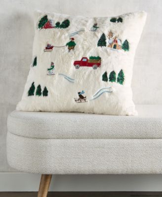 Snow Village Decorative Pillow, 20" x 20", Exclusively for Macy's 