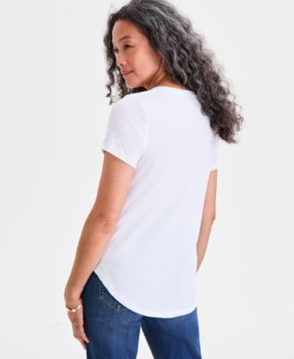 Women's Graphic Crewneck Short-Sleeve T-Shirt, Exclusively at Macy's